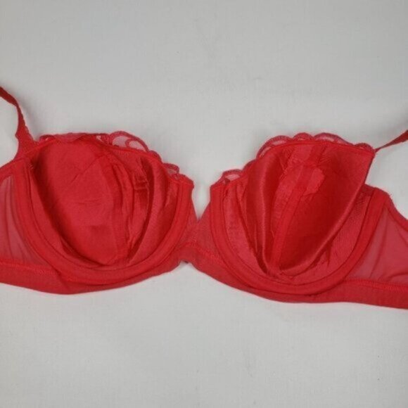 New Victoria's Secret Balconette Bra Pink Lace Size 36C Barbiecore - Picture 8 of 12
